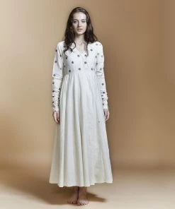 BunaStudio Dot Angarakha Maxi Dress