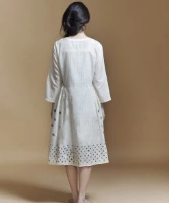 BunaStudio Front Open Gathered Dress