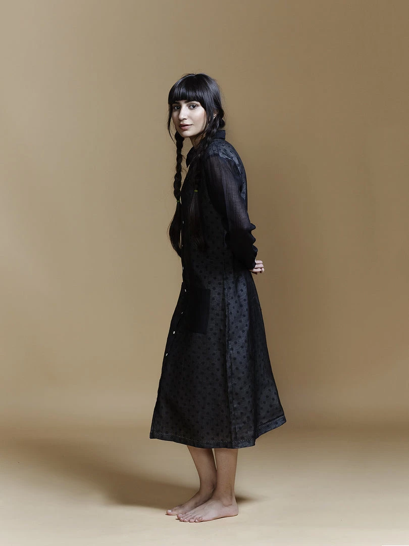 BunaStudio Midnight Shirt Dress Midi Dresses 5 BunaStudio Midnight Shirt Dress Midi Dresses