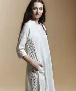 BunaStudio Midi Dresses Dot Panel Midi Dress