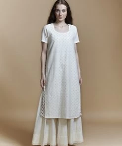 BunaStudio Double Layer Slit Kurta