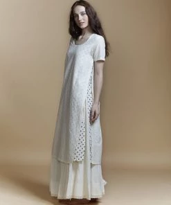 BunaStudio Double Layer Slit Kurta