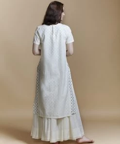 BunaStudio Double Layer Slit Kurta