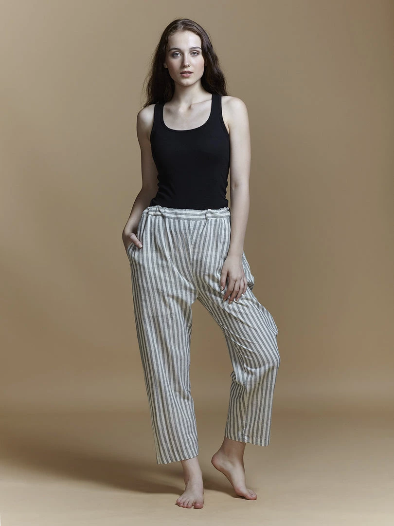 BunaStudio Stripe Crop Pants 3 BunaStudio Stripe Crop Pants