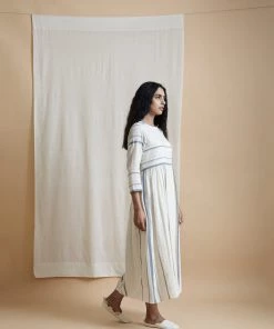 BunaStudio Midi Dresses Country Stripe Dress