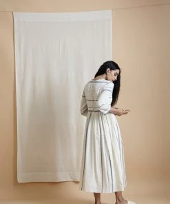 BunaStudio Midi Dresses Country Stripe Dress