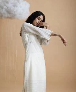 BunaStudio Clouds Side Slits Kurta Midi Dresses