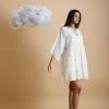 BunaStudio Cloud Short Kaftan Dress Mini Dresses