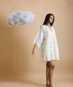 BunaStudio Cloud Short Kaftan Dress Mini Dresses