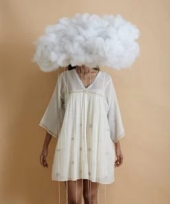 BunaStudio Cloud Short Kaftan Dress Mini Dresses