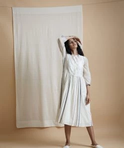 BunaStudio Midi Dresses Dot Yoke Midi Dress