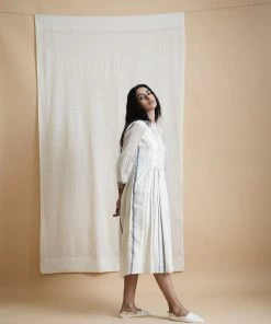 BunaStudio Midi Dresses Dot Yoke Midi Dress