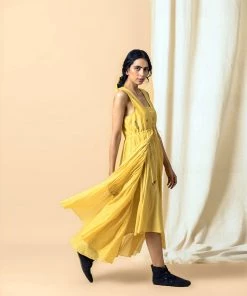 BunaStudio Flaxen Maxi Dress Midi Dresses