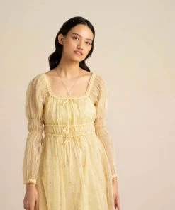 BunaStudio Almond Blossom Organza Dress Midi Dresses