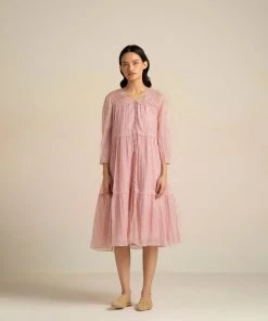 BunaStudio Barley Pink Lace Dress