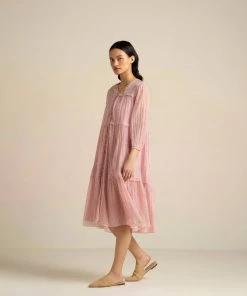 BunaStudio Barley Pink Lace Dress
