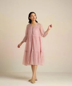 BunaStudio Barley Pink Lace Dress