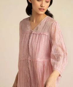 BunaStudio Barley Pink Lace Dress