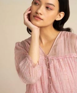 BunaStudio Barley Pink Lace Dress