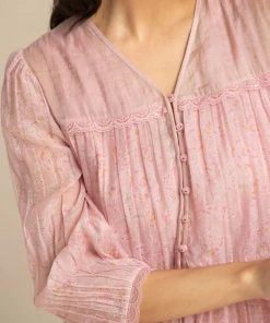 BunaStudio Barley Pink Lace Dress