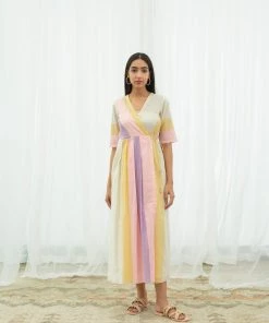 BunaStudio Blossom Orchard Wrap Dress Maxi Dresses