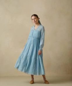 BunaStudio Blue Planet Tier Dress