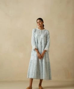 BunaStudio Blue Umbrella Dress Maxi Dresses