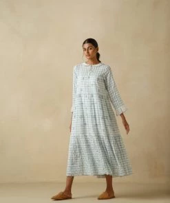 BunaStudio Blue Umbrella Dress Maxi Dresses