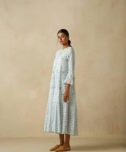 BunaStudio Blue Umbrella Dress Maxi Dresses
