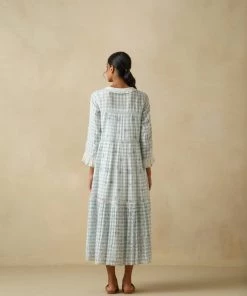 BunaStudio Blue Umbrella Dress Maxi Dresses