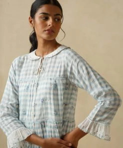 BunaStudio Blue Umbrella Dress Maxi Dresses