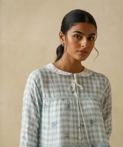 BunaStudio Blue Umbrella Dress Maxi Dresses