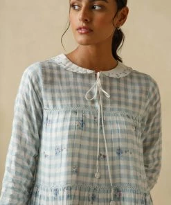 BunaStudio Blue Umbrella Dress Maxi Dresses