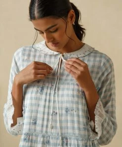 BunaStudio Blue Umbrella Dress Maxi Dresses