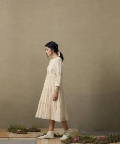 BunaStudio Midi Dresses Botanical Tier Dress