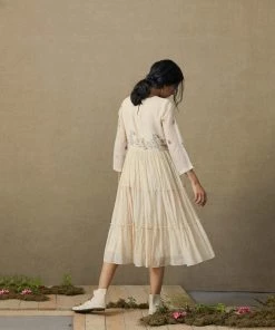 BunaStudio Midi Dresses Botanical Tier Dress