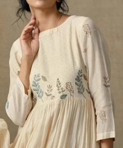 BunaStudio Midi Dresses Botanical Tier Dress