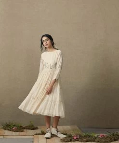 BunaStudio Midi Dresses Botanical Tier Dress