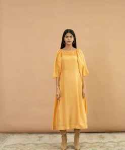 BunaStudio Midi Dresses Bumblebee Smock Dress