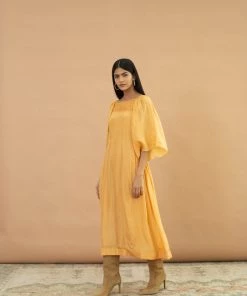 BunaStudio Midi Dresses Bumblebee Smock Dress
