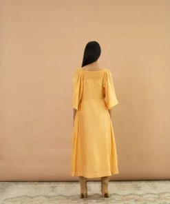 BunaStudio Midi Dresses Bumblebee Smock Dress