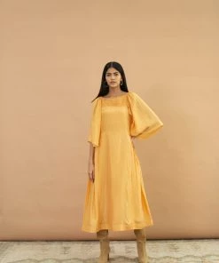 BunaStudio Midi Dresses Bumblebee Smock Dress