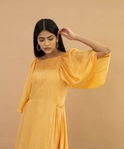 BunaStudio Midi Dresses Bumblebee Smock Dress