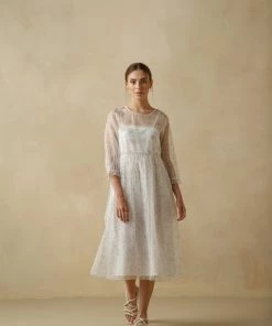 BunaStudio Butterfly Bush Organza Dress
