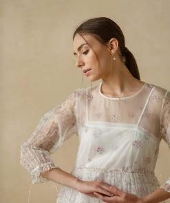 BunaStudio Butterfly Bush Organza Dress