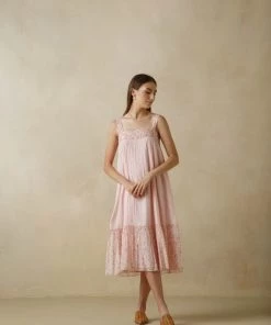 BunaStudio Midi Dresses Buzzing Bees Strap Dress