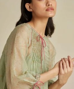 BunaStudio Midi Dresses Calla Flounce Organza Dress