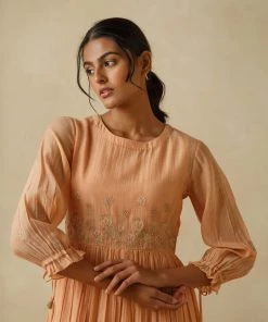 BunaStudio Midi Dresses Cantaloupe Patchwork Dress 15 BunaStudio Midi Dresses Cantaloupe Patchwork Dress