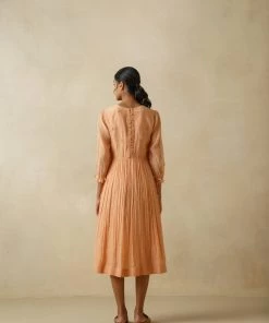 BunaStudio Midi Dresses Cantaloupe Patchwork Dress 13 BunaStudio Midi Dresses Cantaloupe Patchwork Dress