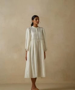 BunaStudio Cloud Dancer Silk Dress